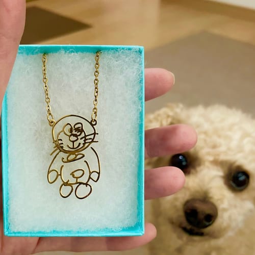 Customer photo review of 【11/1～11/9までの期間限定】お絵描きが素敵なアクセサリーに大変身♪お絵描きアクセサリー