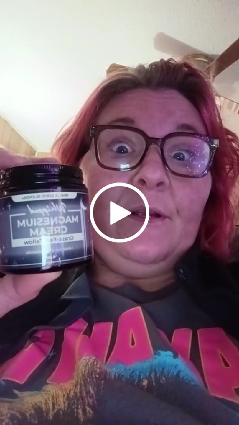 Customer video review of Magnesium Cream (Lavender & Chamomile) - 4 oz