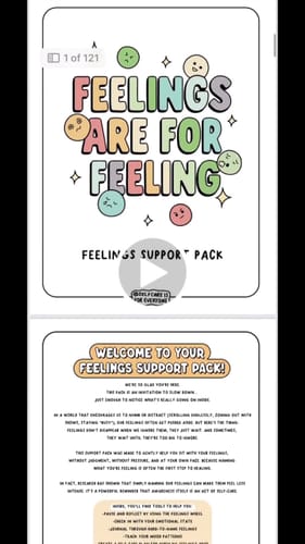 Customer video review of The Complete Self-Care Printable Bundle (All 3 Printable PDF's) - 100+ Pages of Tools, Guidance & Creative Support
