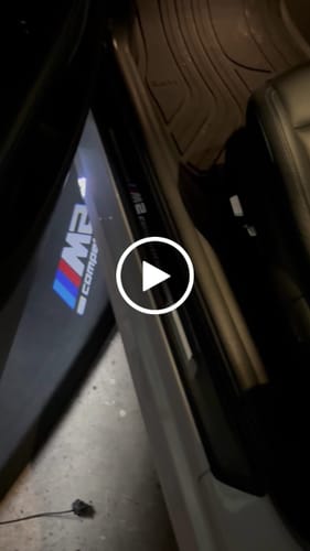 Customer video review of BMW LED DOOR LIGHTS