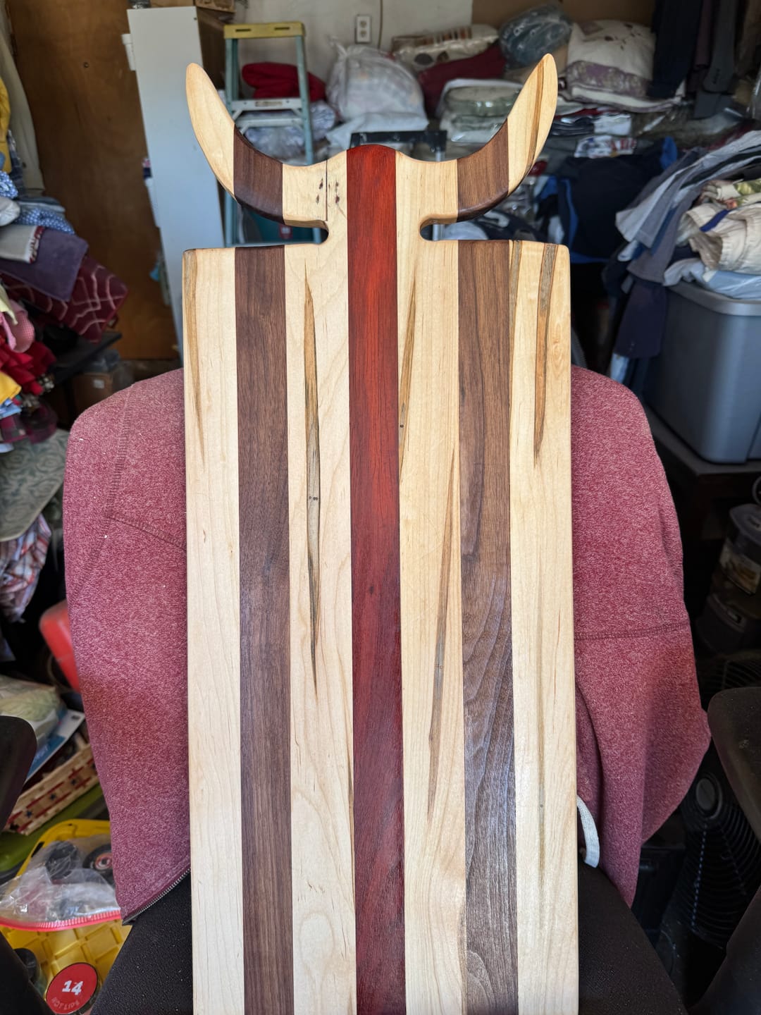 Customer photo review of Longhorn Handle Acrylic Router Template