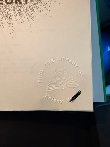 Customer photo review of Custom Book Embosser