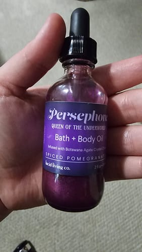 Customer photo review of Persephone Bath & Body Oil