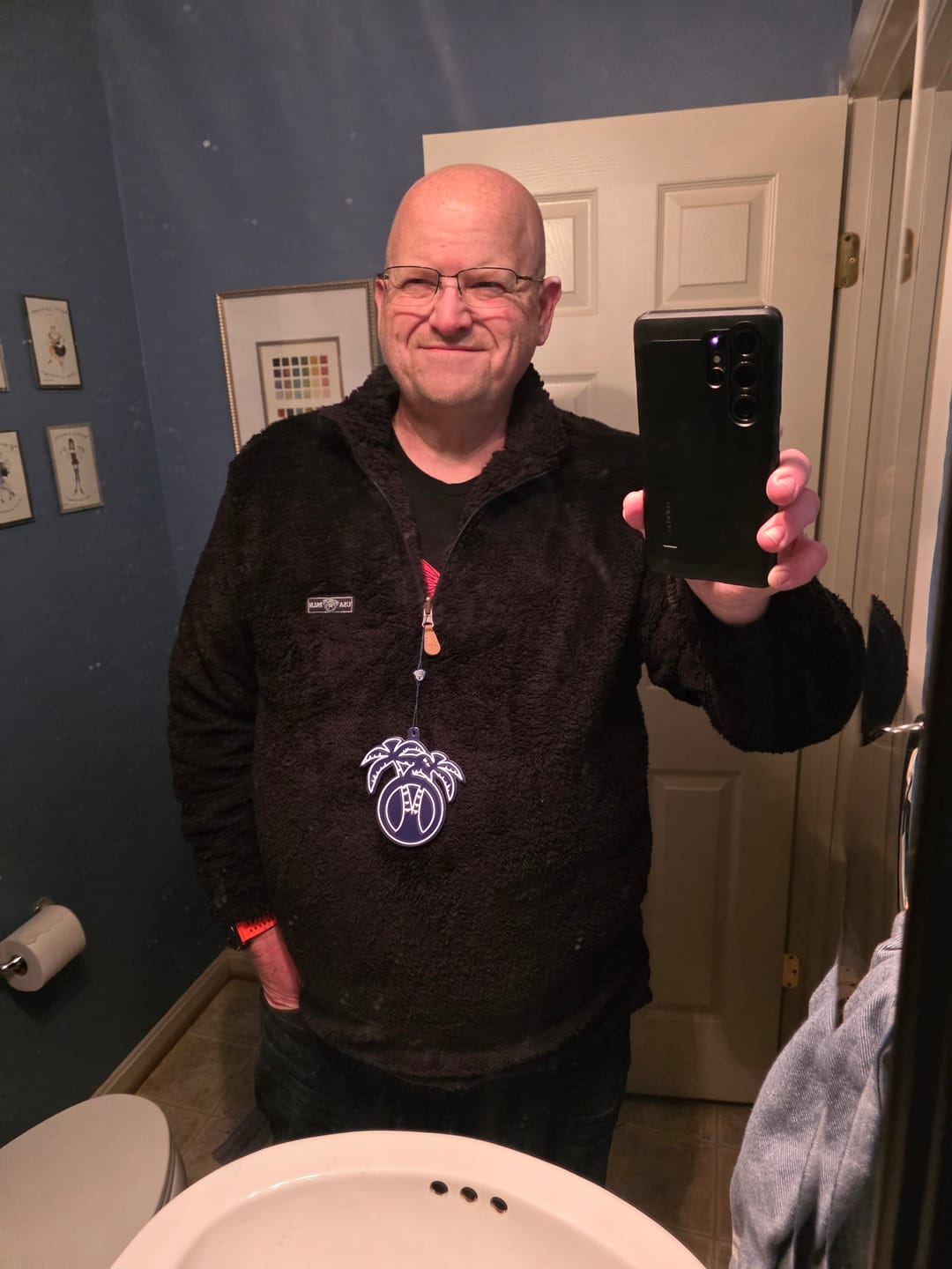 Customer photo review of Reversible Double Sherpa 1/4 Zip
