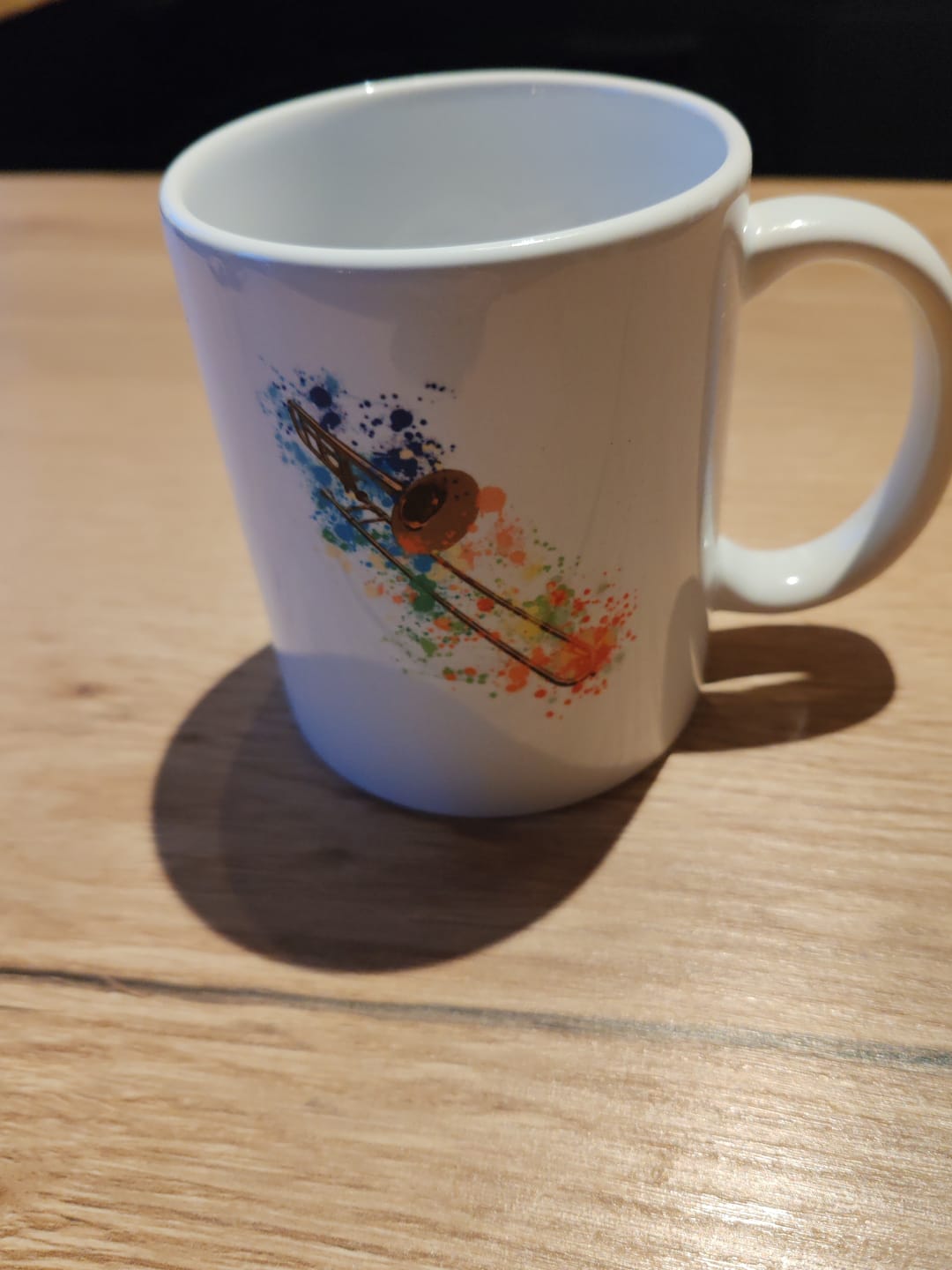 Customer photo review of Trombone Design Splash – Tasse
