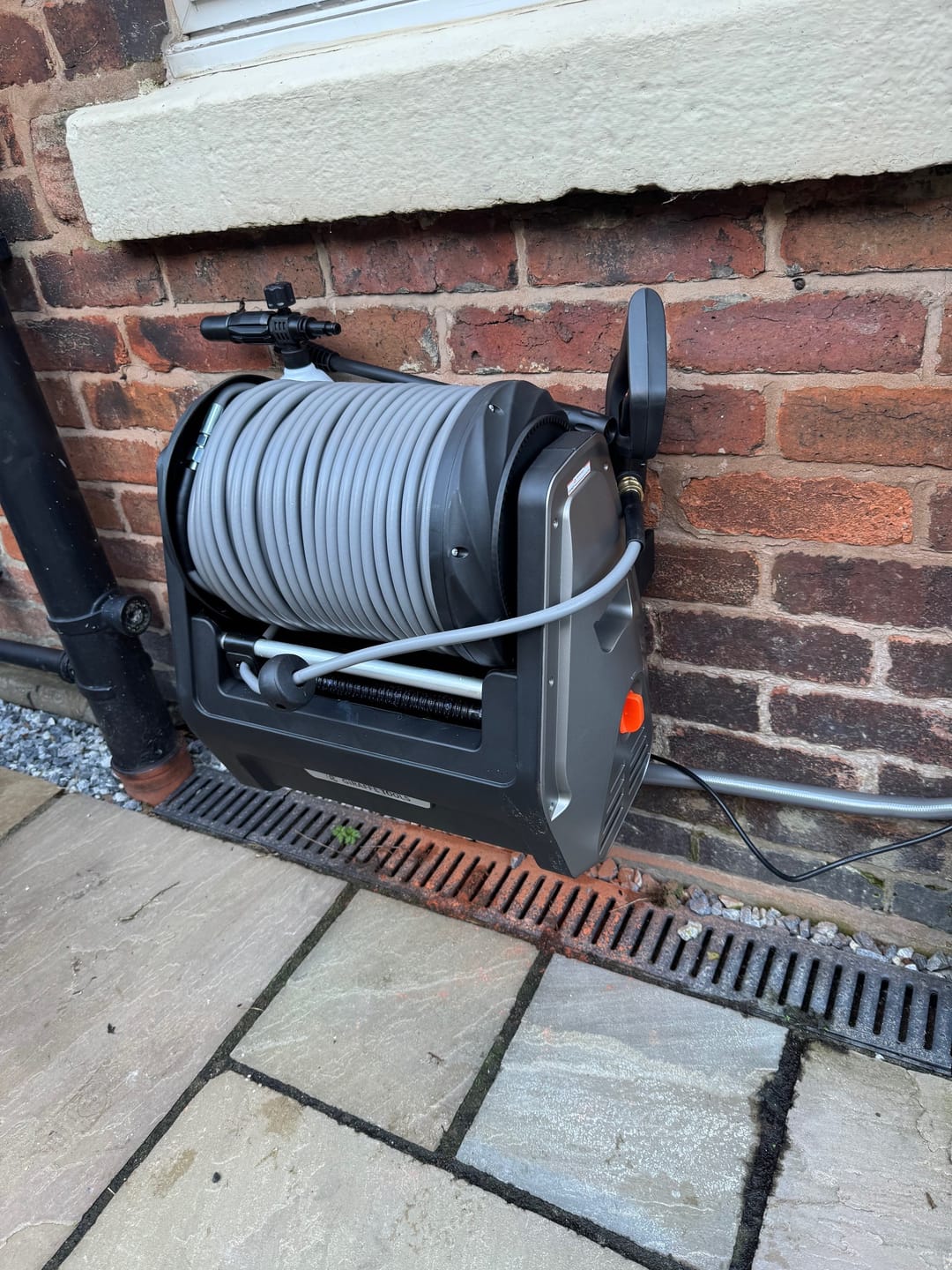 Customer photo review of Grandfalls Retractable Pressure Washer Plus
