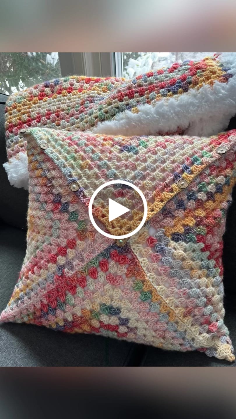 Customer video review of CrochetPark™ Hearthside Rainbow Blanket Kit