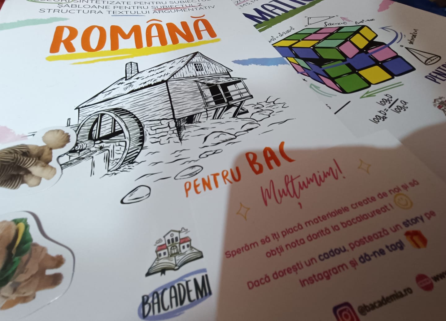 Customer photo review of Pachet Bacalaureat (Română + Matematică) Bacademia
