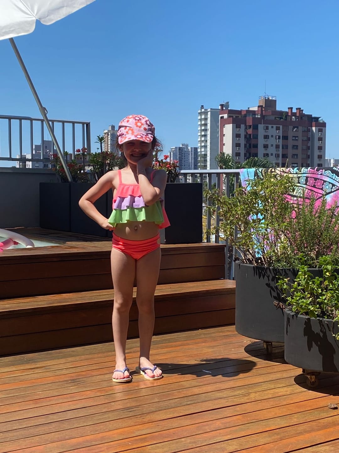 Customer photo review of Biquíni em Malha com Proteção UV50+ 87457 Kukiê Infantil Menina