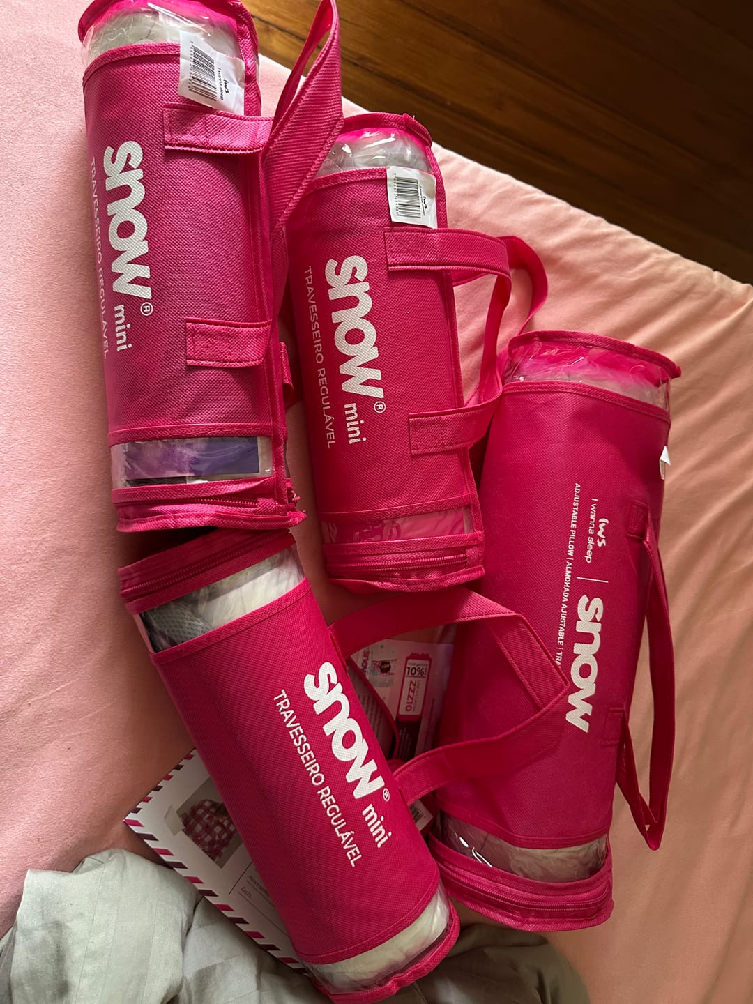 Customer photo review of Kit com 2 Travesseiros IWS Snow® Mini