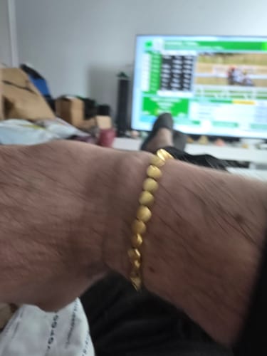 Customer photo review of Tibetan Bracelet of Fortune