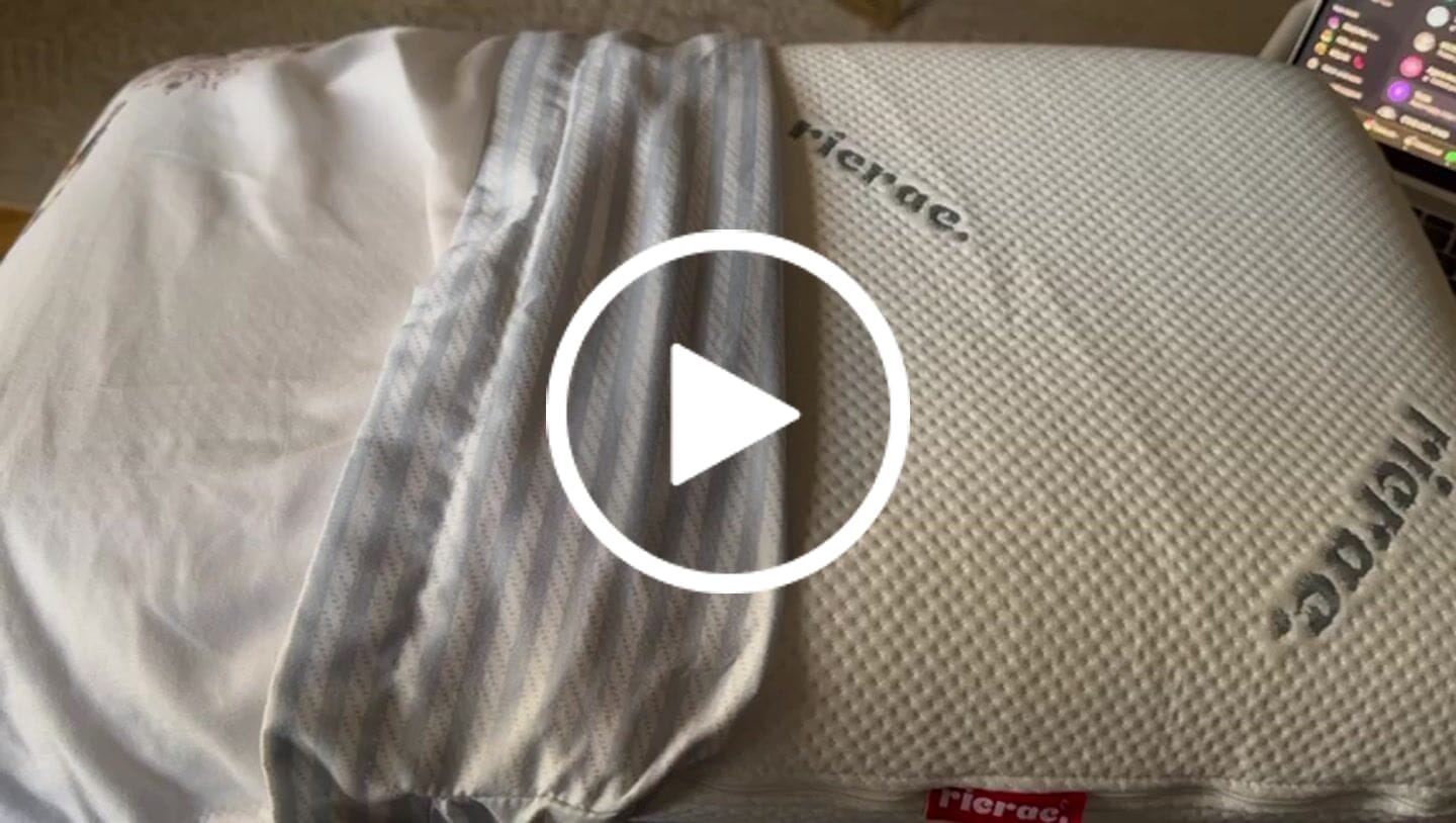 Customer video review of Cooling Memory Foam Gel Pillow- Medium