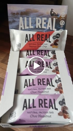 Customer video review of Choc Hazelnut Protein Bar 50g x 12 bars