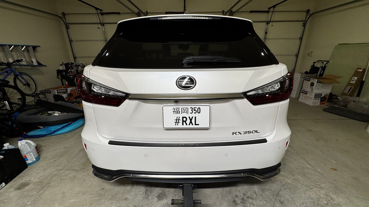 Customer photo review of Custom Japanese License Plate - Vanity & Magnetic Cover