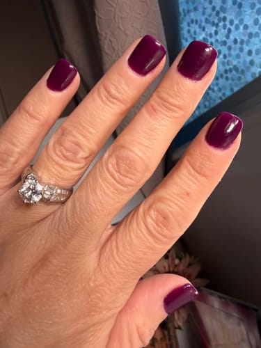 Customer photo review of D547 Elderberry Purple Crème Dip Powder