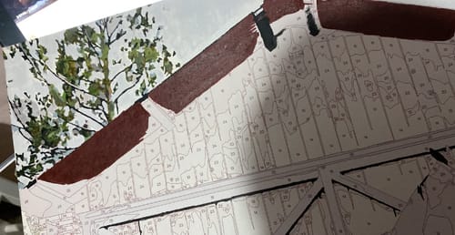 Customer photo review of Custom Landscape Paint By Numbers