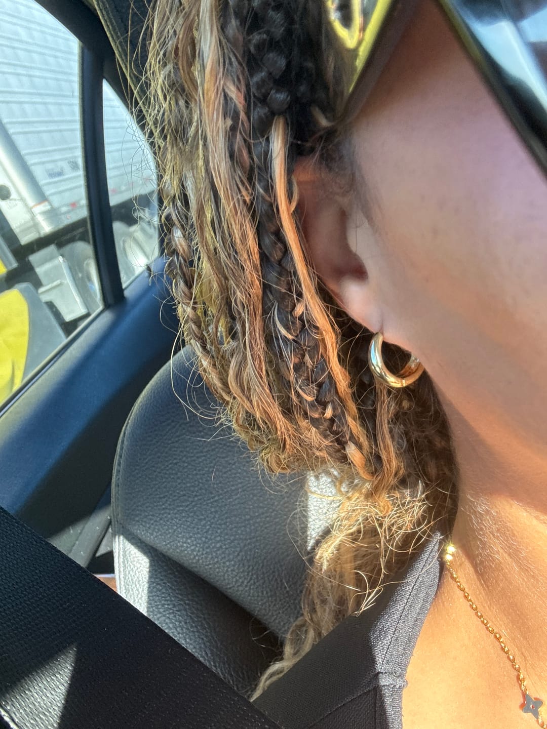 Customer photo review of Amara Hoop Earrings (Bundle)