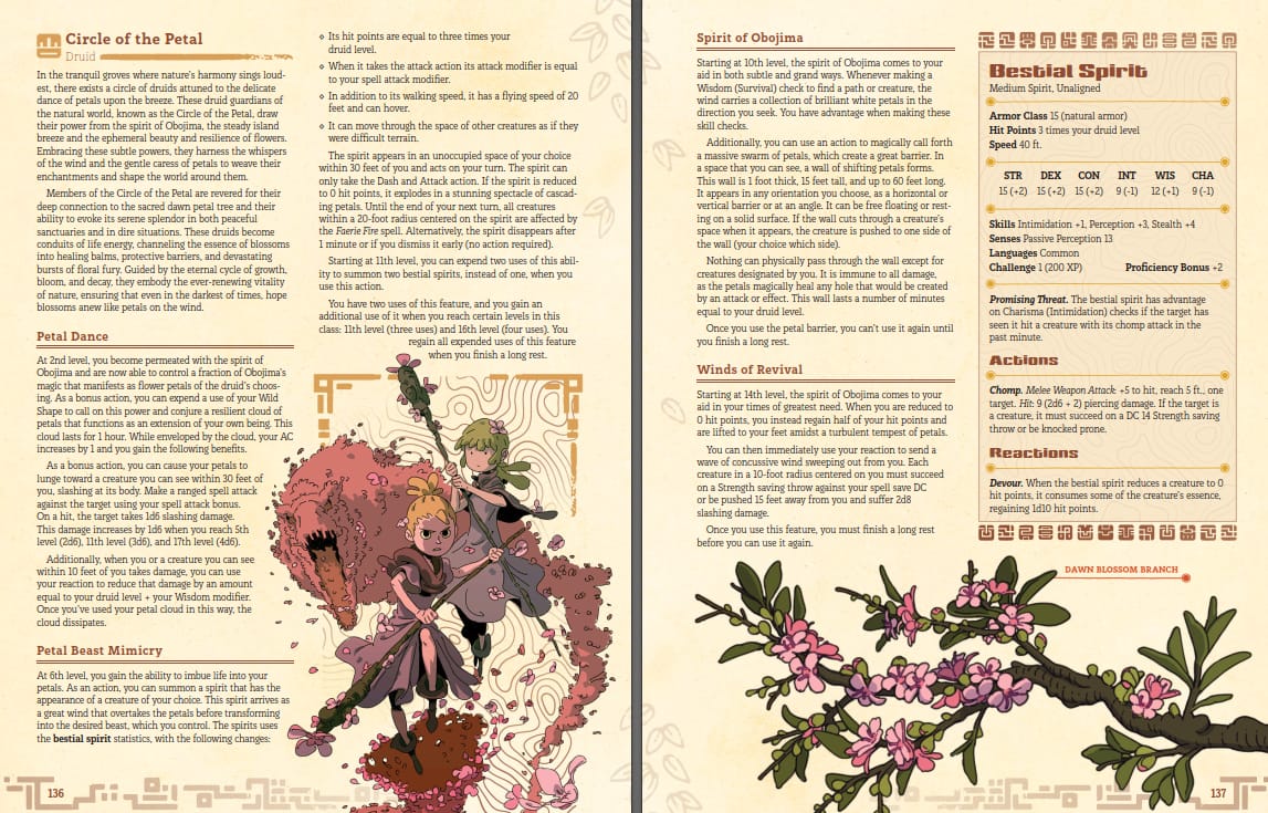 Customer photo review of Obojima: Tales from the Tall Grass 5E 2014 rules PDF (Instant Download)