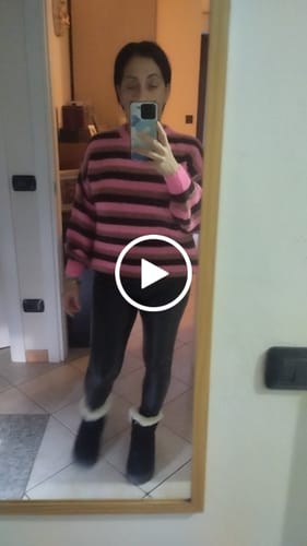 Customer video review of Maglione lumina Rosa
