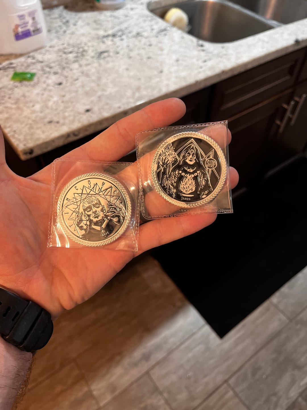 Customer photo review of 2025 Bad Magic Challenge Coin