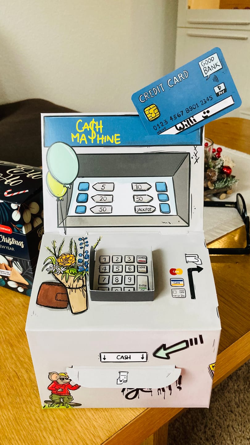 Customer photo review of Geld-O-Mat City – DIY-Geldautomat als originelle Geschenkbox