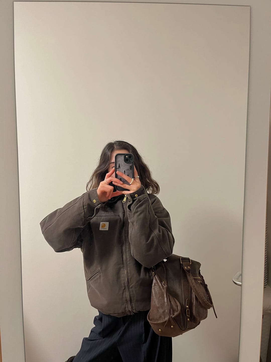 Customer photo review of It girl bag espresso martini