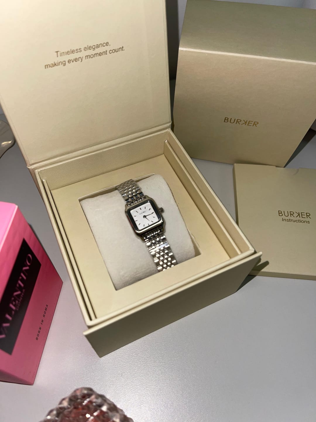 Customer photo review of Macy Petite Silver White