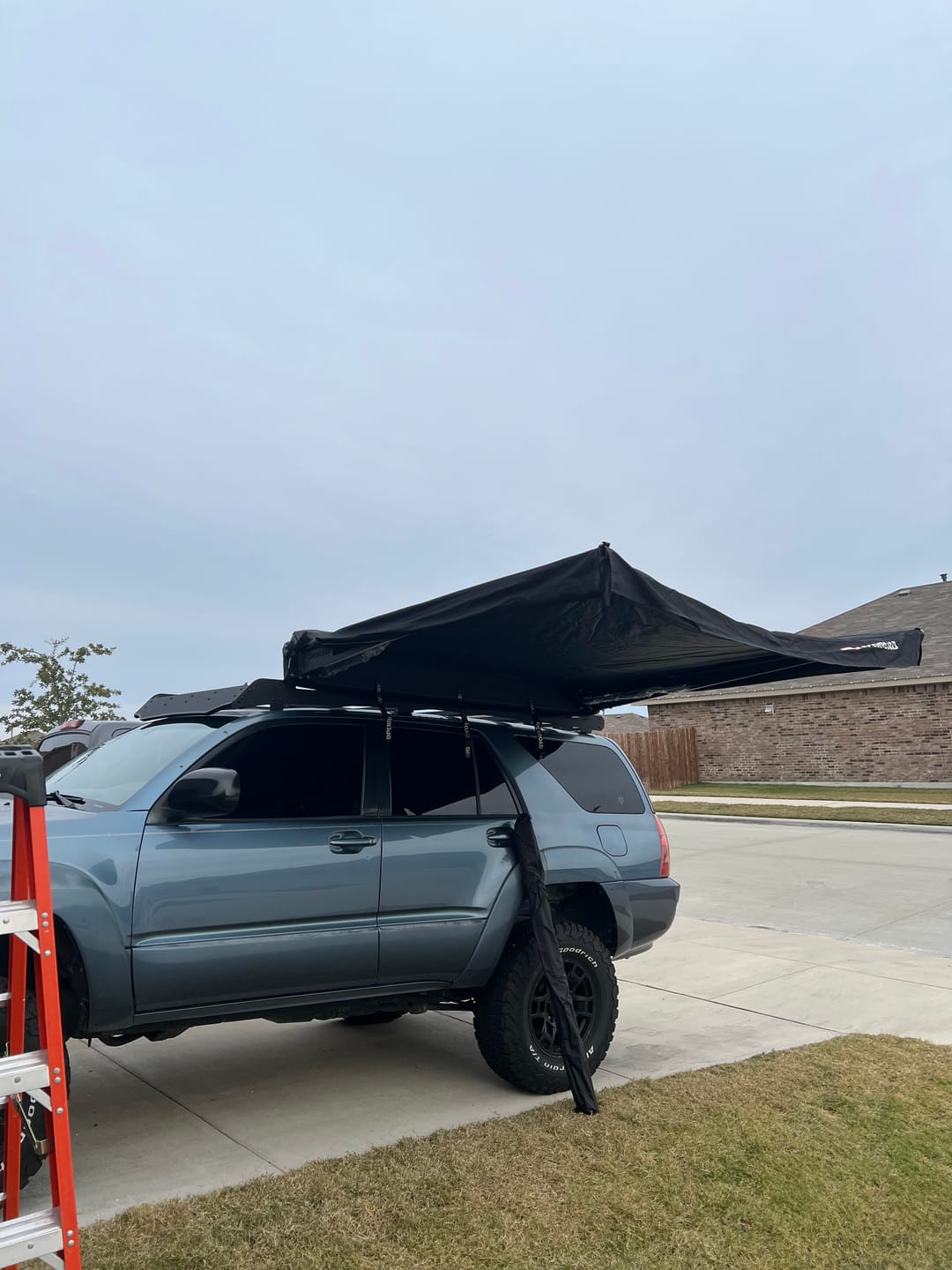 Customer photo review of OPENROAD 90-Degree Quick-open Awning