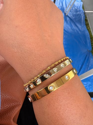 Customer photo review of The Allegra Bangle