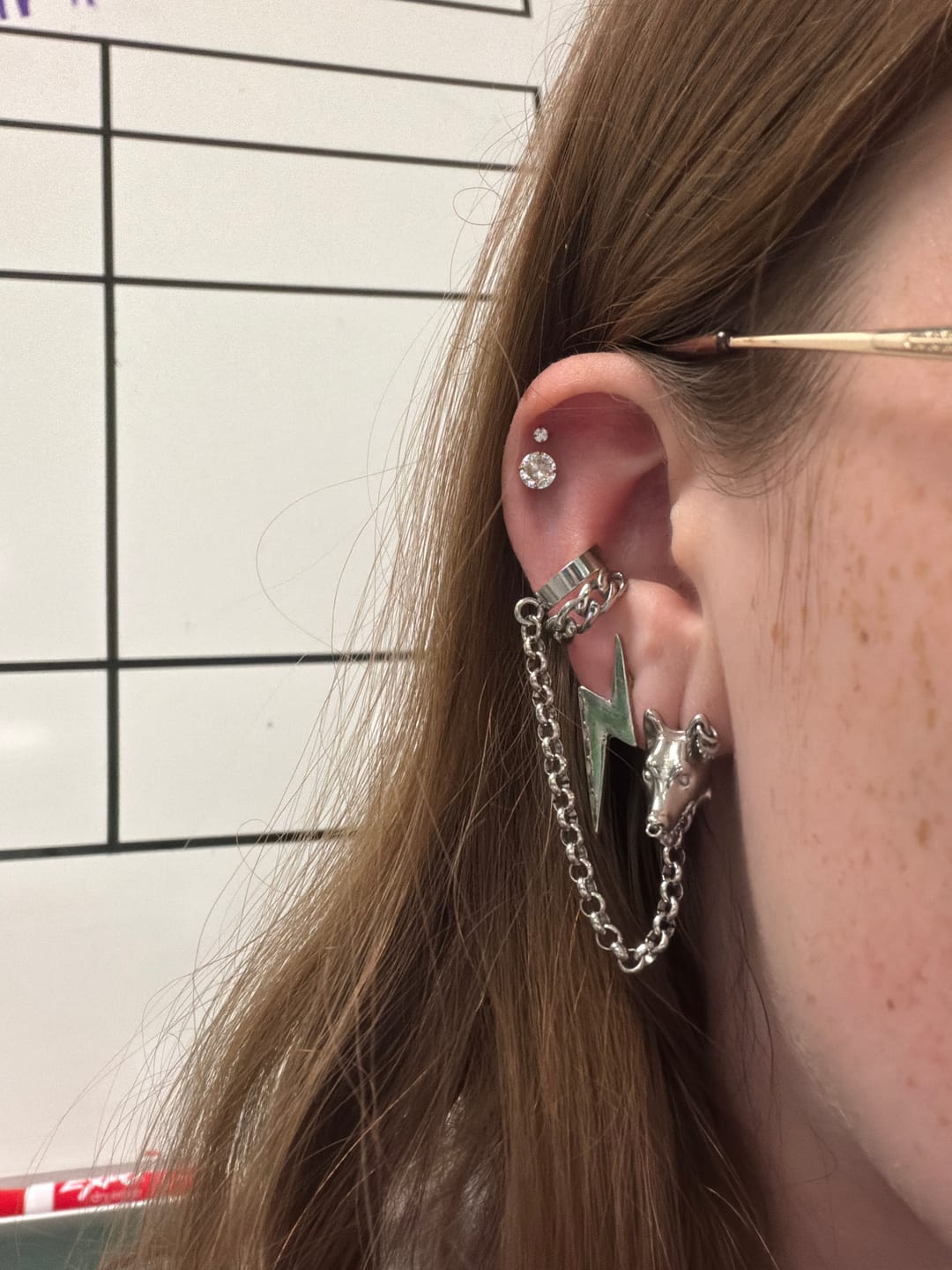 Customer photo review of HELLHOUND EARRING + CUFF