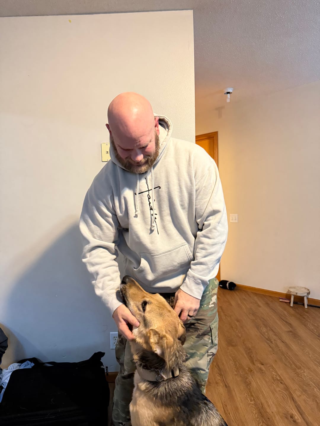 Customer photo review of Faith Cross Hoodie