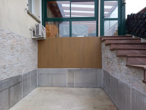 Customer photo review of Panneau Bois Extérieur Bouleau 290CM | Façade | Jardin | Texture 3D