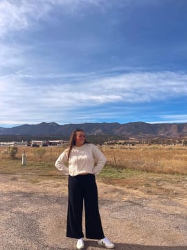 Customer photo review of Aelfric Eden Retro 90s Cable Knit Sweater