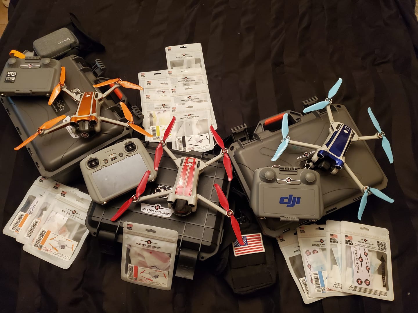 Customer photo review of DJI Mini 3 Pro / 4 Pro STEALTH Upgrade Propellers - x4 Black