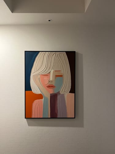 Customer review photo for Plaster Art Texture Painting #SG256