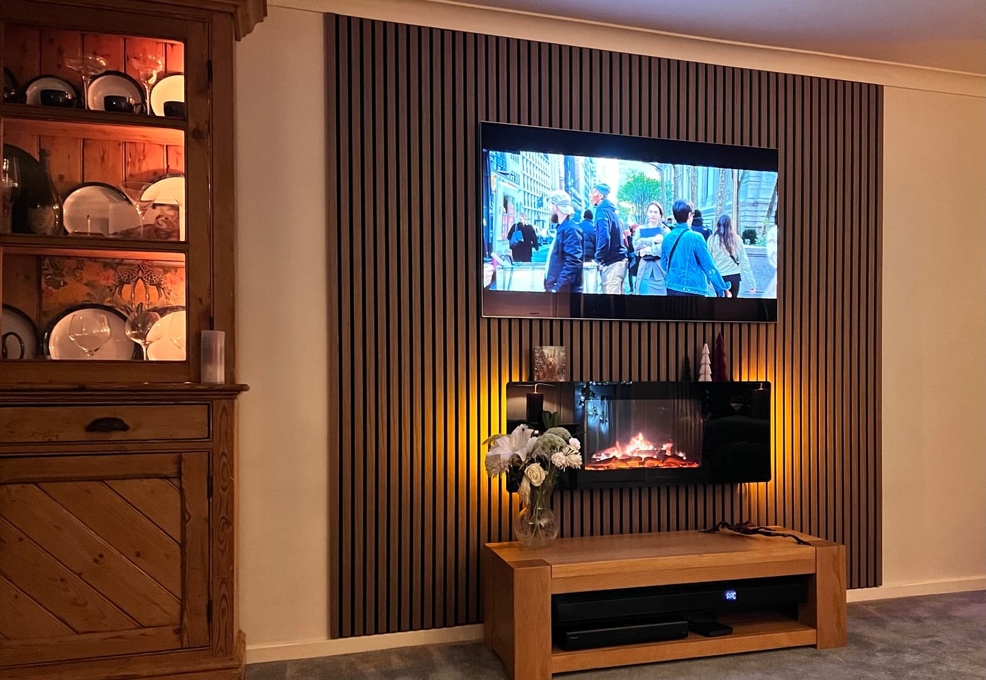 Customer photo review of Wooden Wall Panel | Mocca | Premium 3-sided Wood Veneer