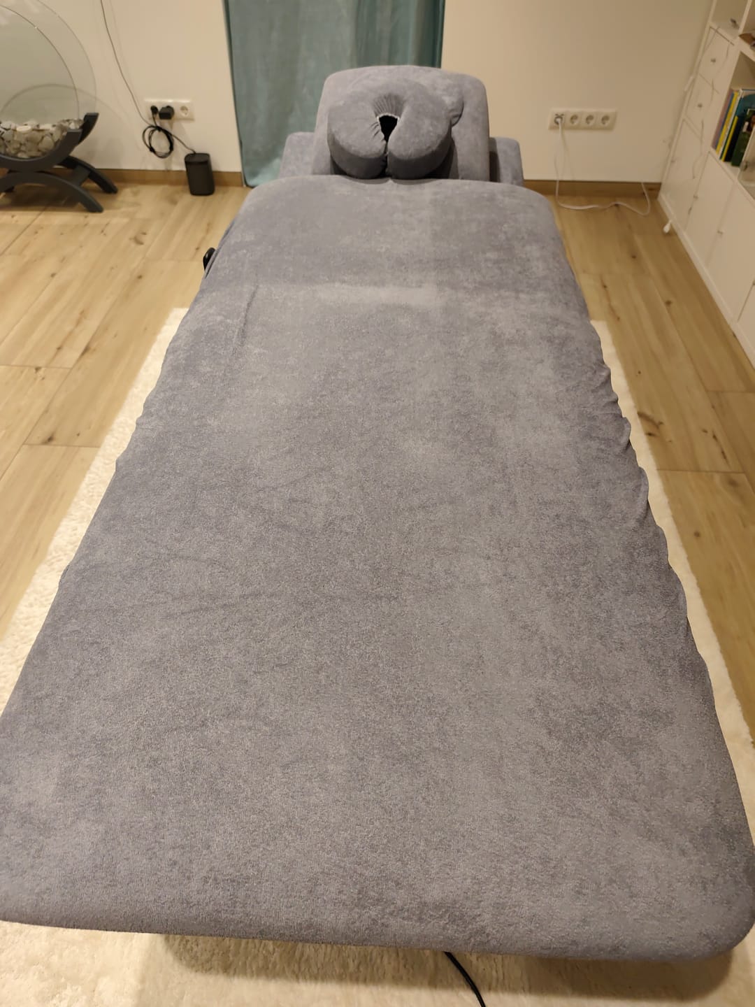 Customer photo review of Frottee Bezug für Therapieliegen Fortis 4 Ergo / 5 Ergo Grau