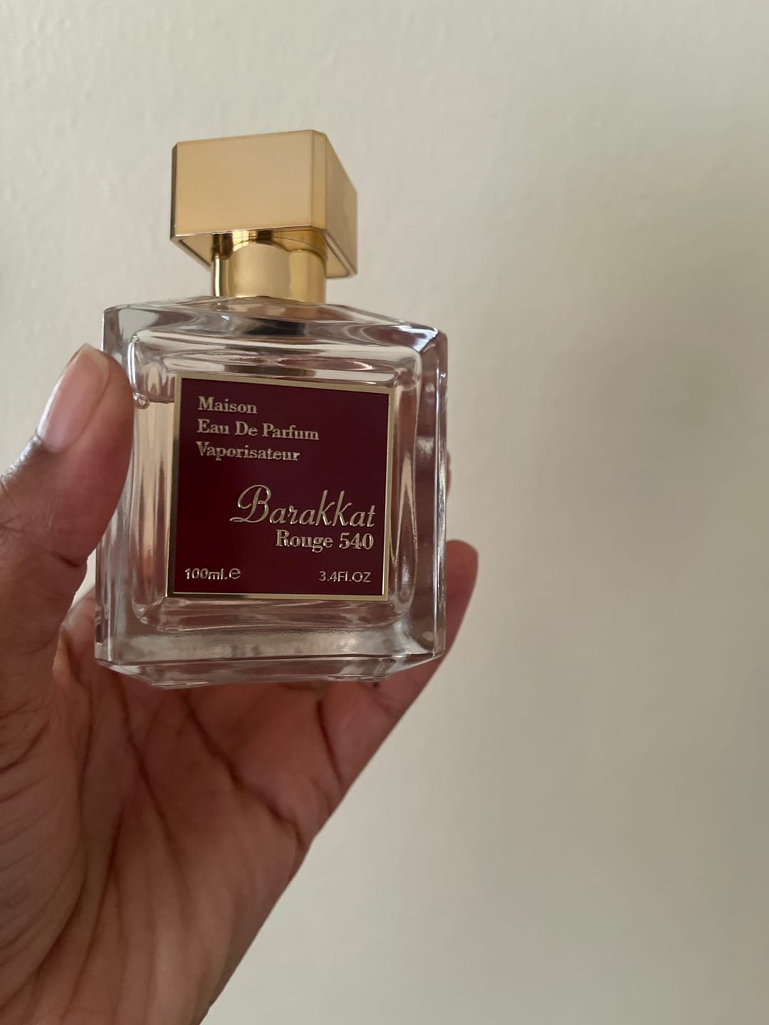Customer photo review of Barakkat Rouge 540 EDP 100ml