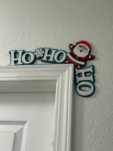 Customer photo review of Christmas door corners 6 bundle laser cut svg file