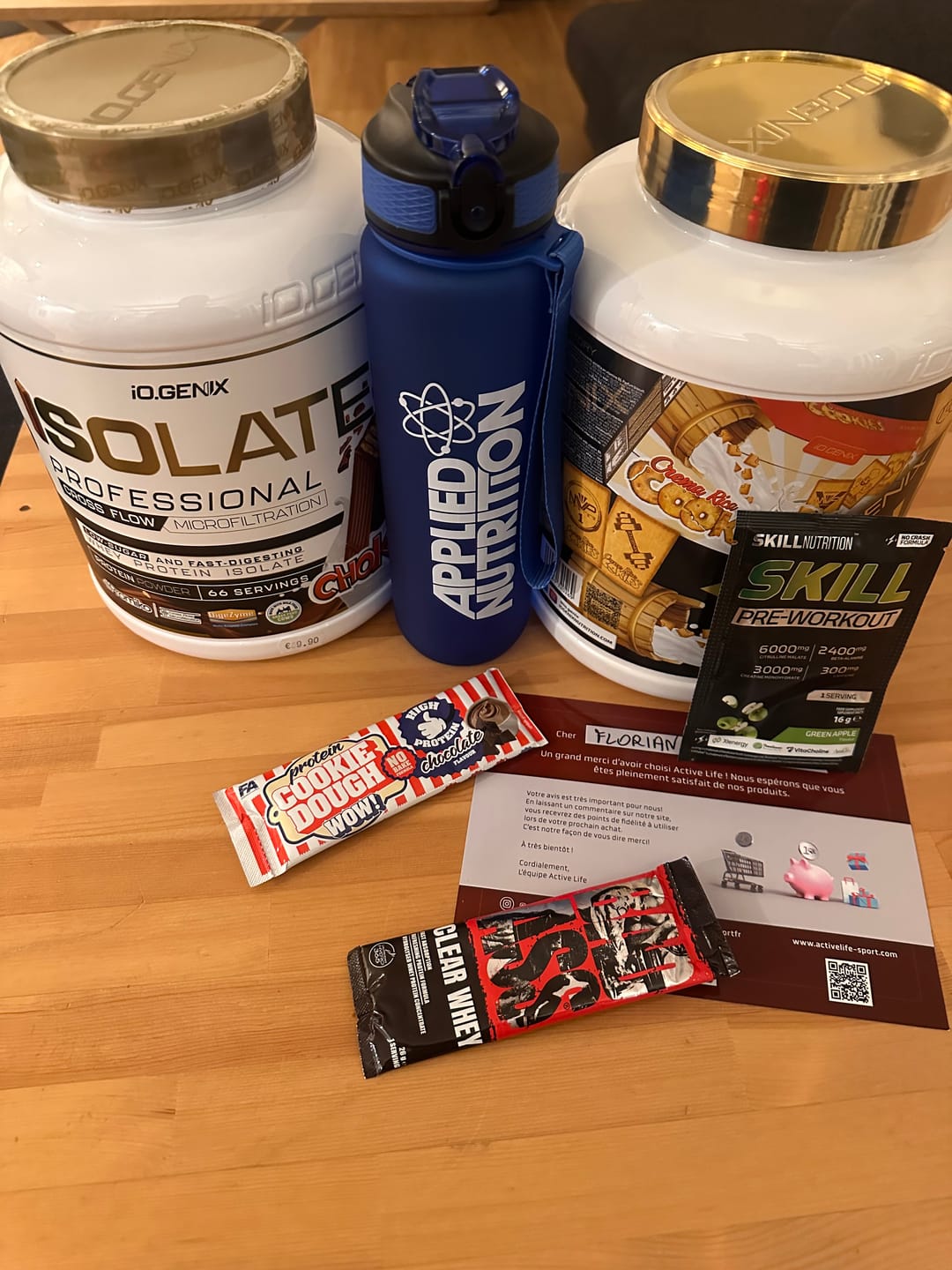 Customer photo review of Whey Isolate Professional