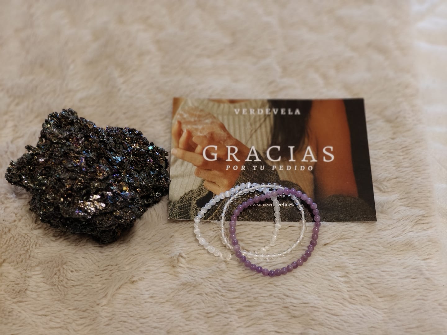 Customer photo review of Selenita "AA" | 4mm | Bienestar - Tranquilidad