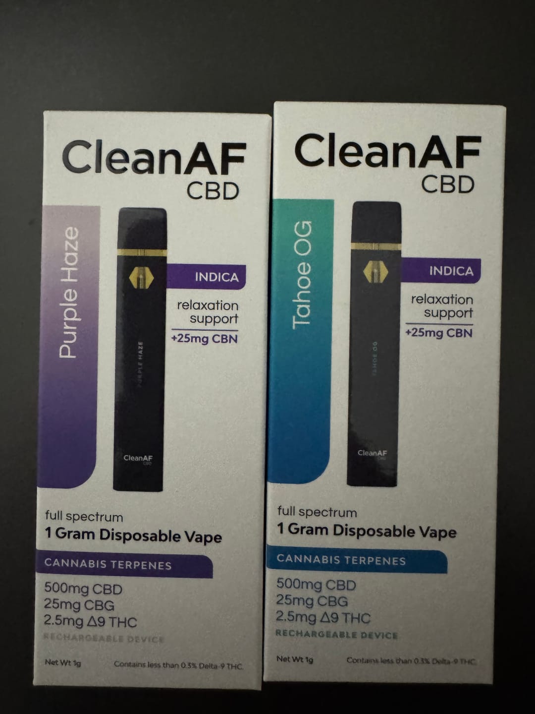 Customer photo review of Indica Pack THC Vape Pens - 2pc