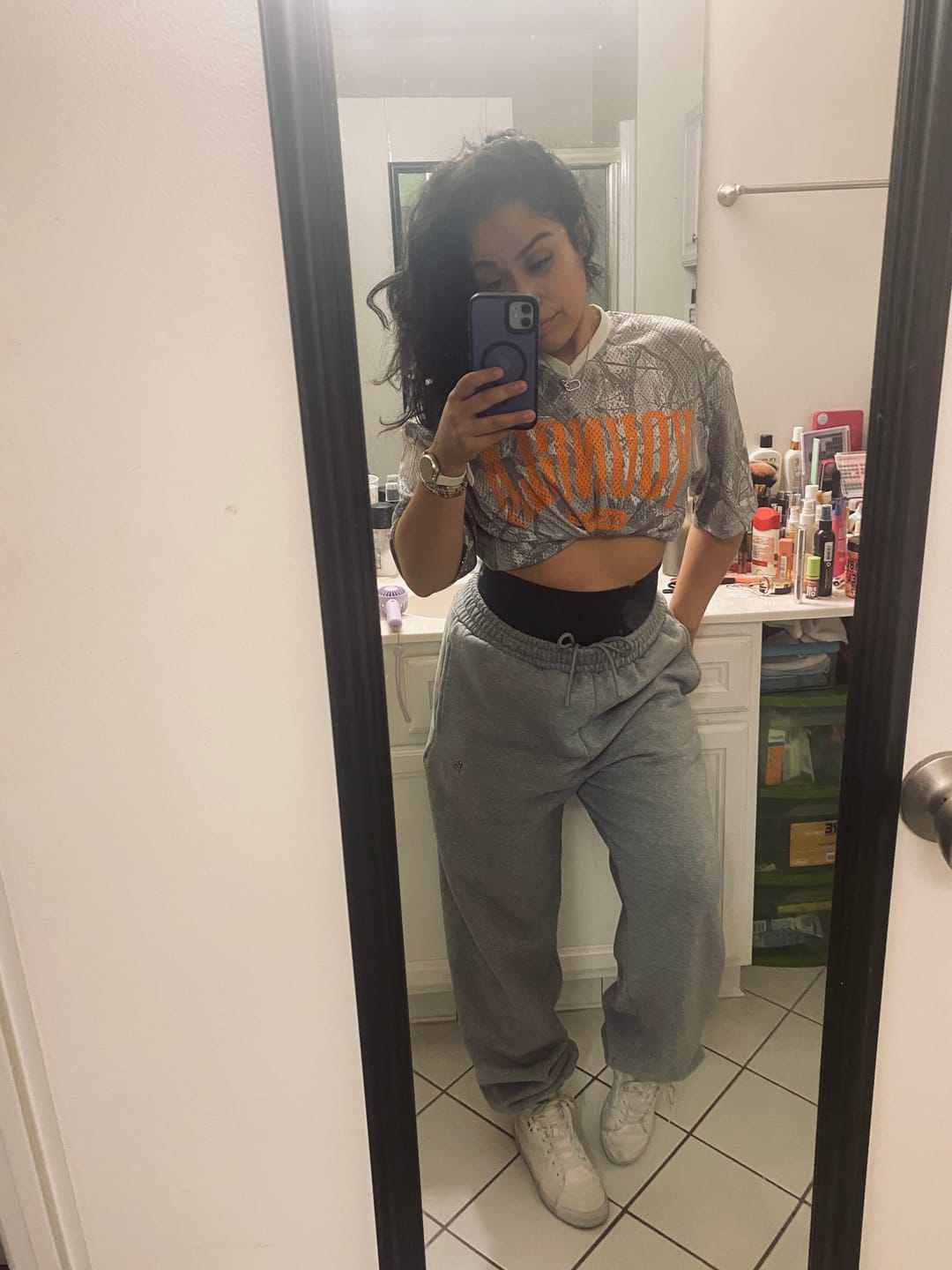Customer photo review of 4187 - Varsity Football Cropped Jersey