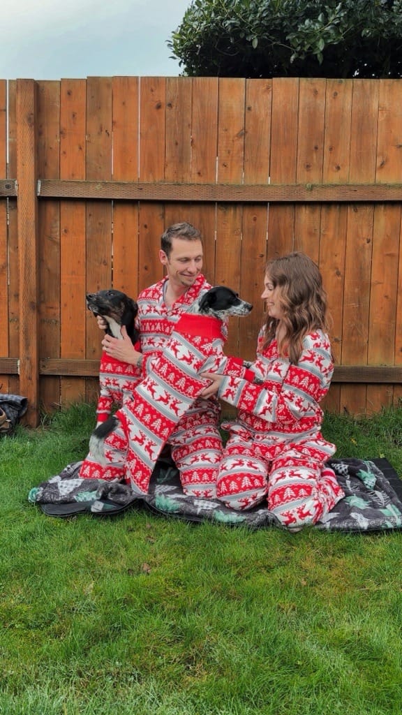 Customer photo review of Christmas Pajama Pants - Winter Wonderland