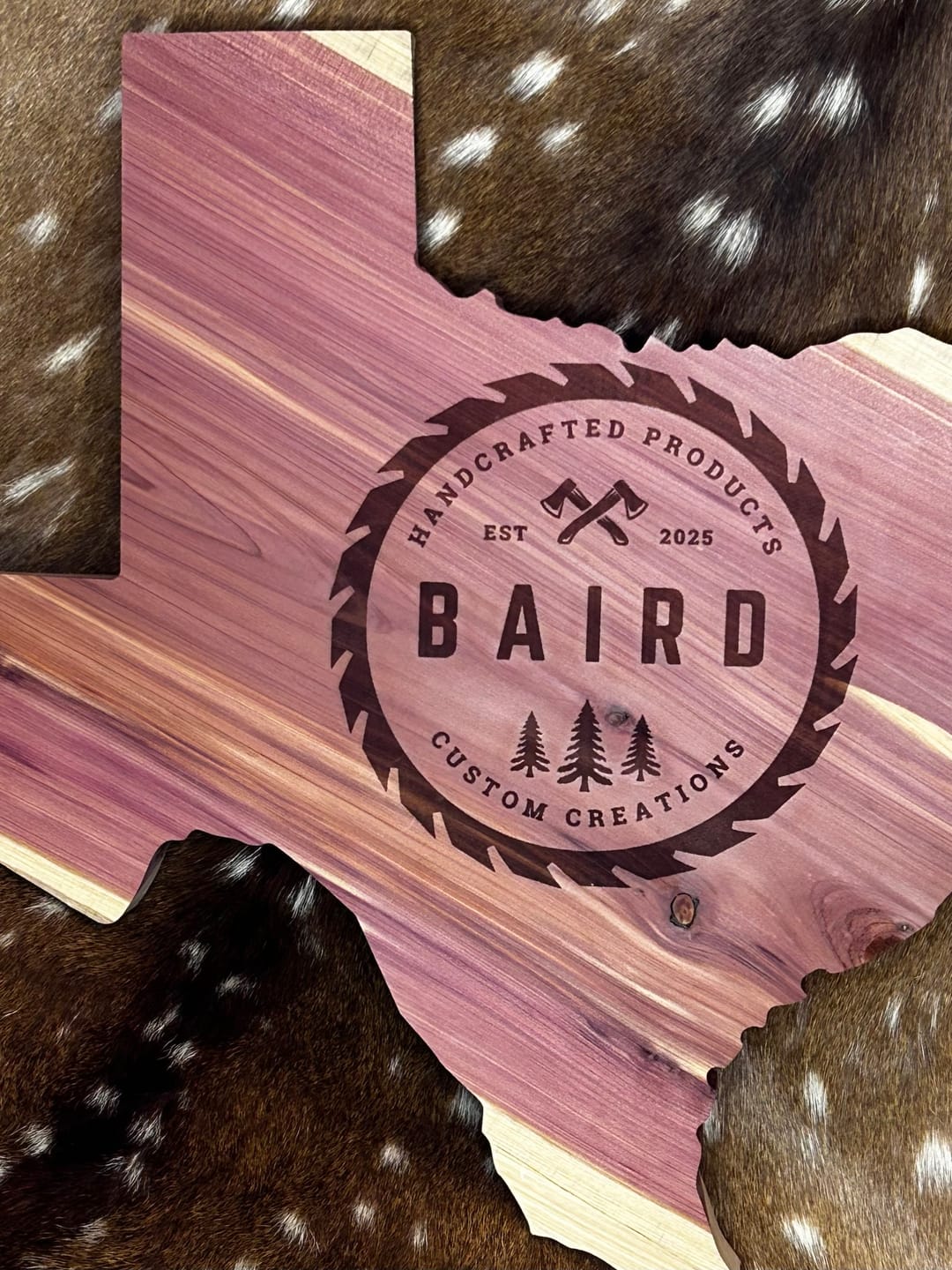 Customer photo review of 16x15" State Of Texas + Star Inlay Acrylic Router Template