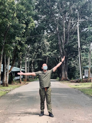 Customer photo review of 4-Pocket Scrub MoveTech® Top - Men / Forest Green