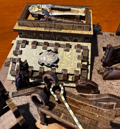 Customer photo review of Egyptian Pharaoh's Tomb DIY Book Nook Kit