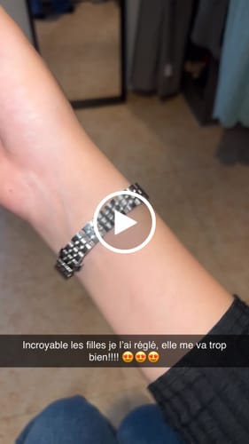 Customer video review of LA MYKONOS MONTRE ARGENT AVEC CHIFFRES ARABES