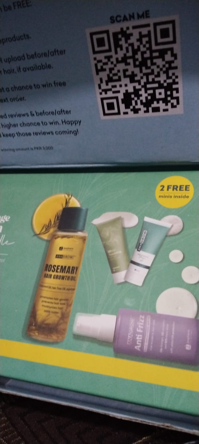 Customer photo review of 32 Day Hair Growth Challenge Bundle
