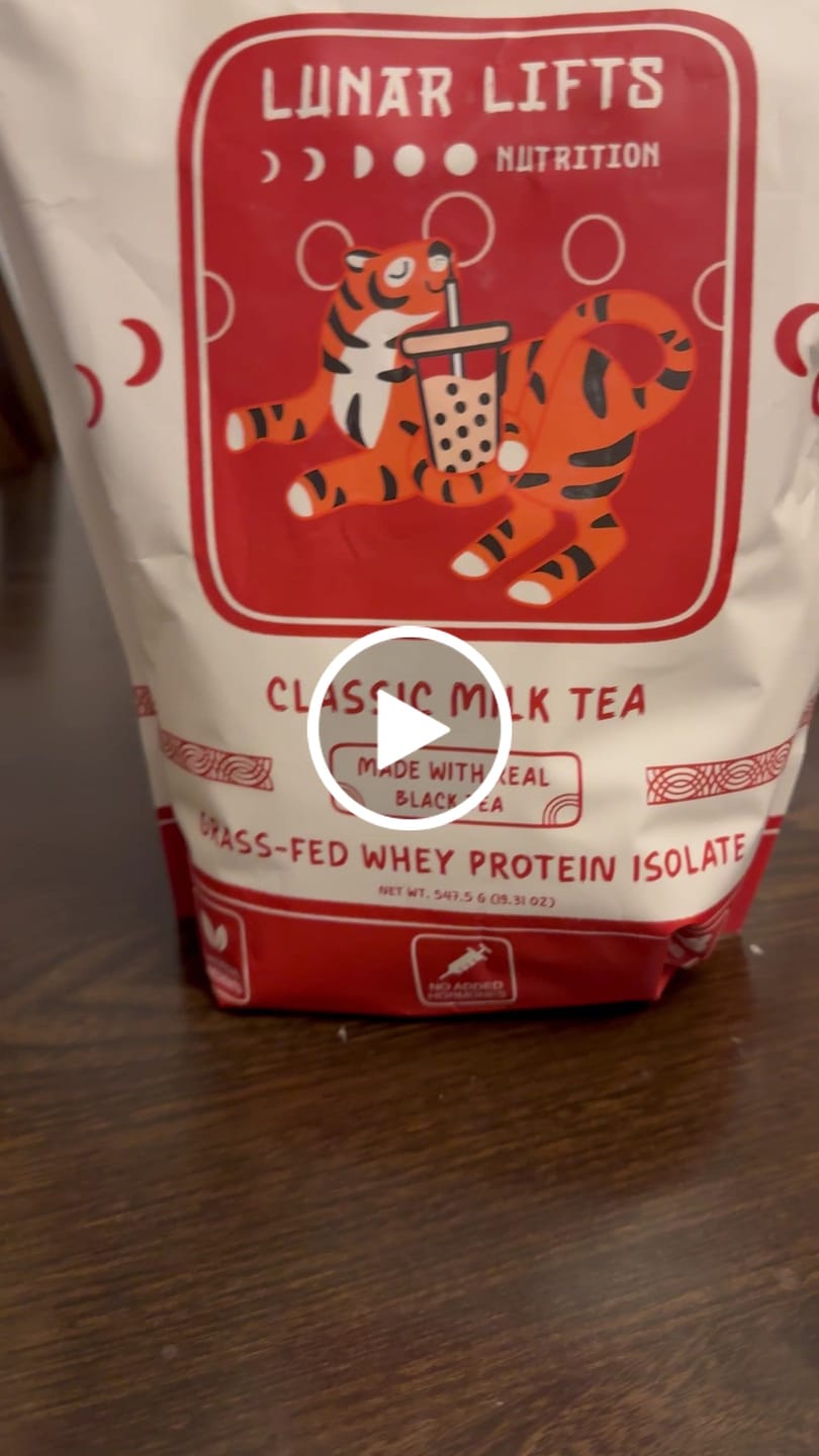Customer video review of Classic Milk Tea Whey Protein